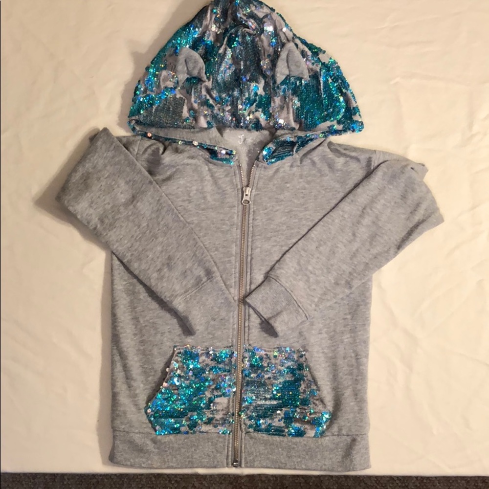 Justice Sequin Flip Hoodie with Ears